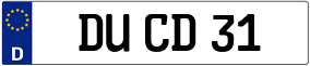 Trailer License Plate